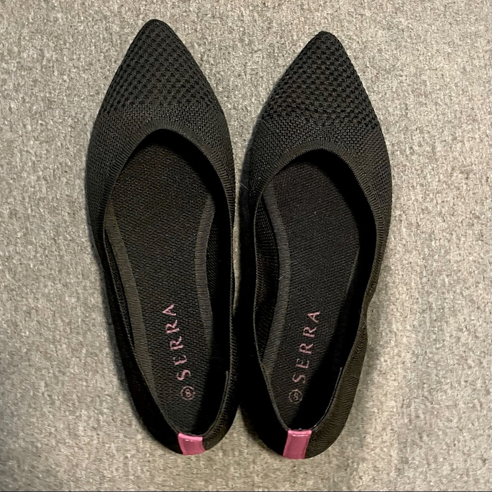 Serra black flats, Rothy’s dupes, size 8.5 (8)